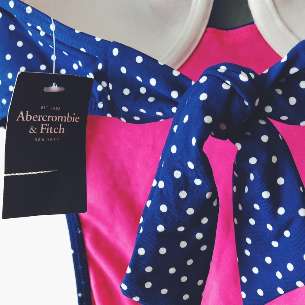 Abercrombie & Fitch Small Polka Dot Swimsuit NWT - Picture 5 of 6